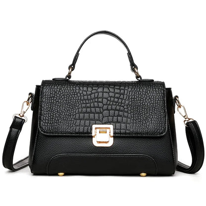 Large Capacity Leather Crossbody Handbag for Women