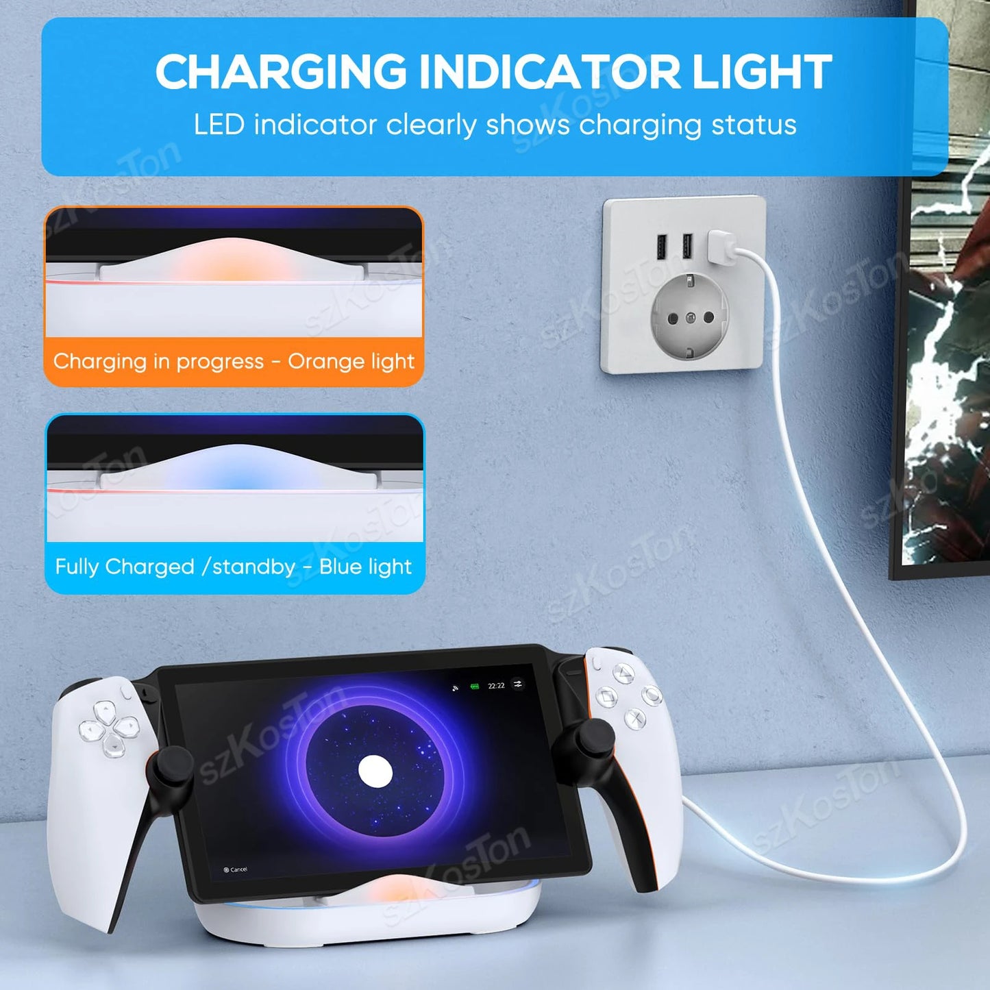 PS Portal Charging Dock Station with RGB Light