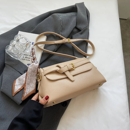 Women’s Lychee-Texture Crossbody Bag