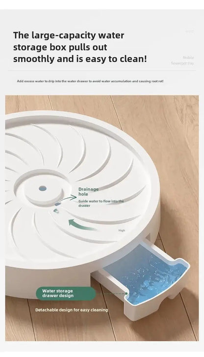 Heavy-Duty Plant Caddy with Hidden Wheels