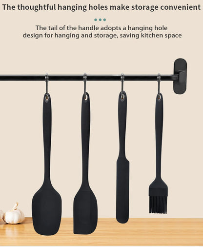 Silicone Spatula, Scraper & Basting Brush Baking Set