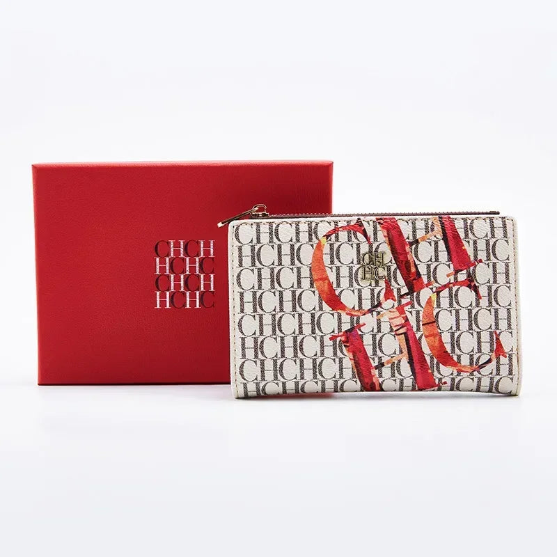 Luxury PU Leather Women’s Wallet with Artistic Print