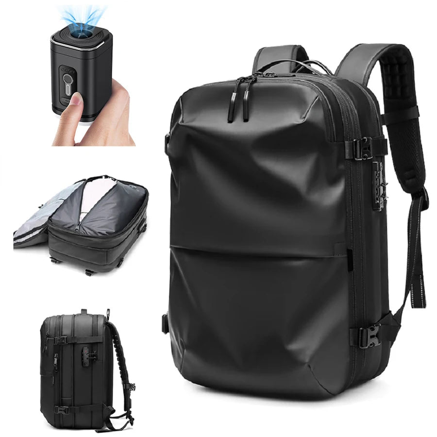 Expandable Vacuum Compression Travel Backpack