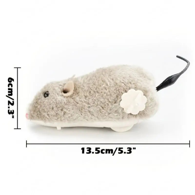 Wind-Up Plush Mouse Cat Toy