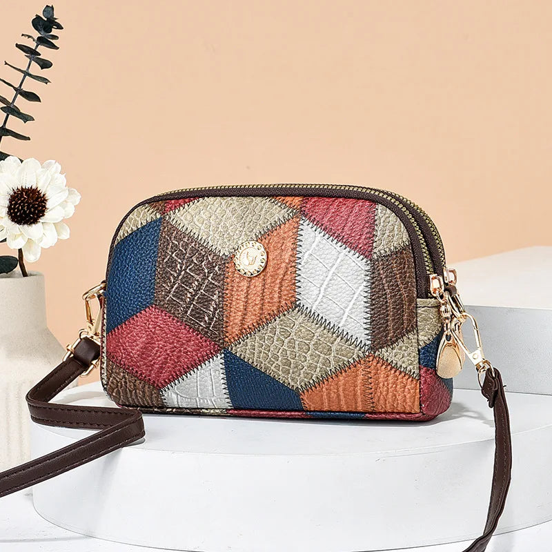 Women’s Designer Style Plaid Shoulder & Crossbody Tote Bag