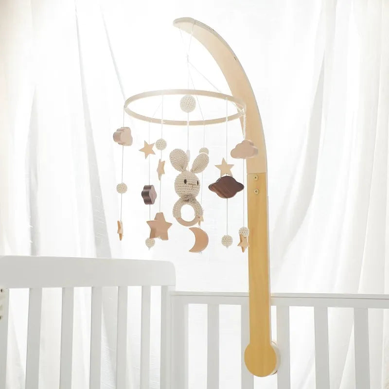 Wooden Baby Crib Mobile