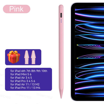 Rechargeable iPad Stylus Pen with Magnetic Attachment