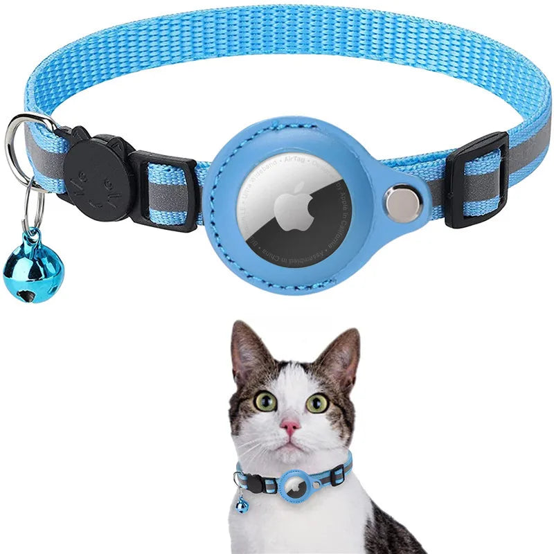 Adjustable Kitten Collar with AirTag Case