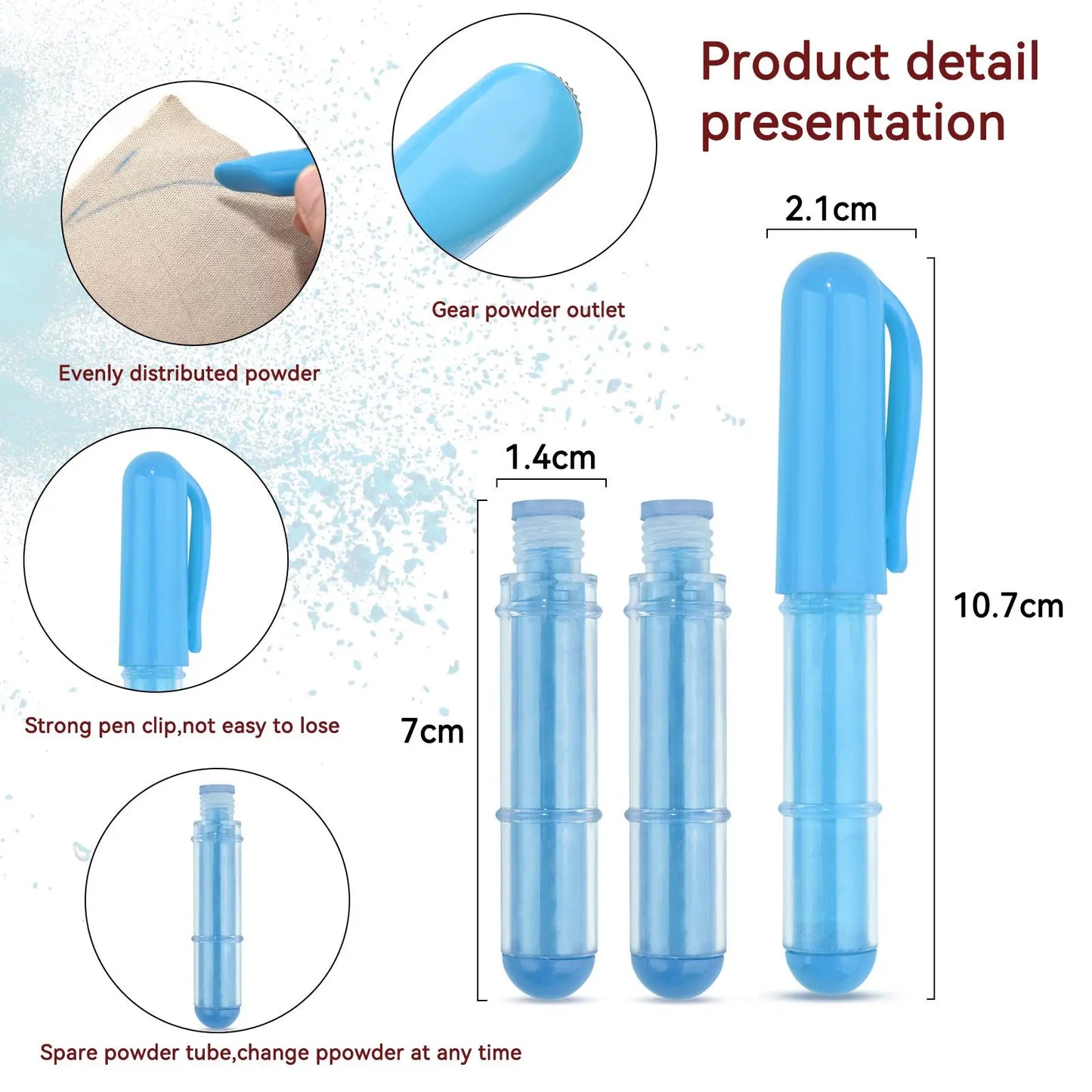 Pen-Style Erasable Fabric Chalk Marker