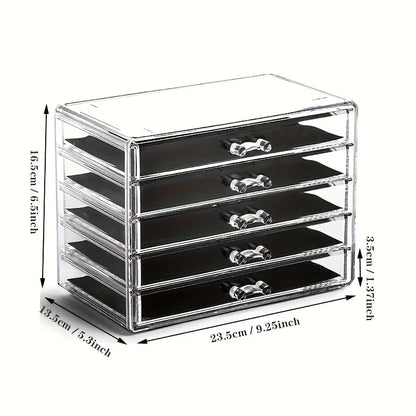 Clear Acrylic Drawer Desk Organizer