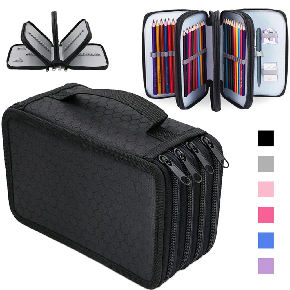 Large Capacity 72-Slot Pencil Case