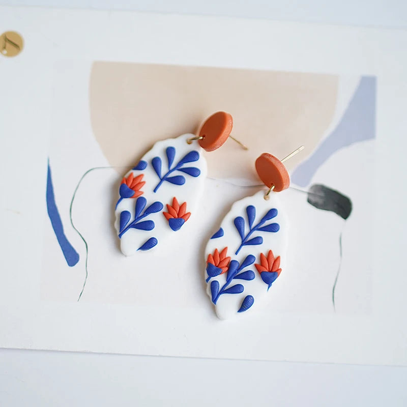 Classic Bohemiam Drop Bright Color Earrings