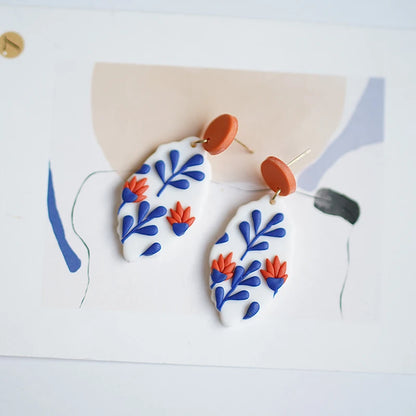 Classic Bohemiam Drop Bright Color Earrings