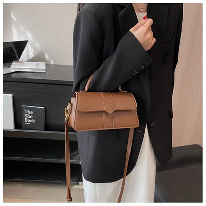 Vintage PU Leather Satchel Shoulder Bag