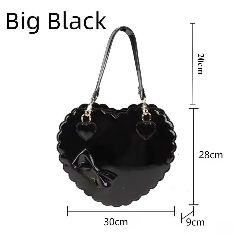 Heart-Shaped Lolita Crossbody Handbag