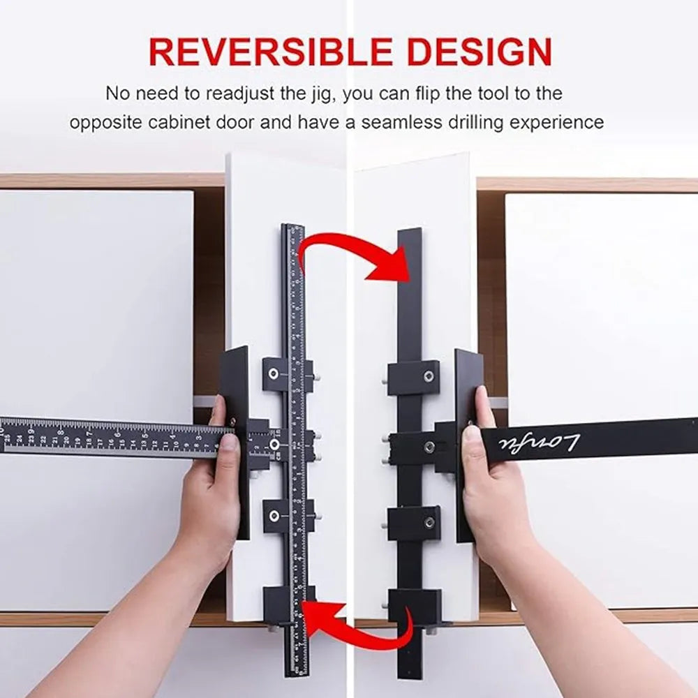 Adjustable Cabinet Hardware Installation Jig
