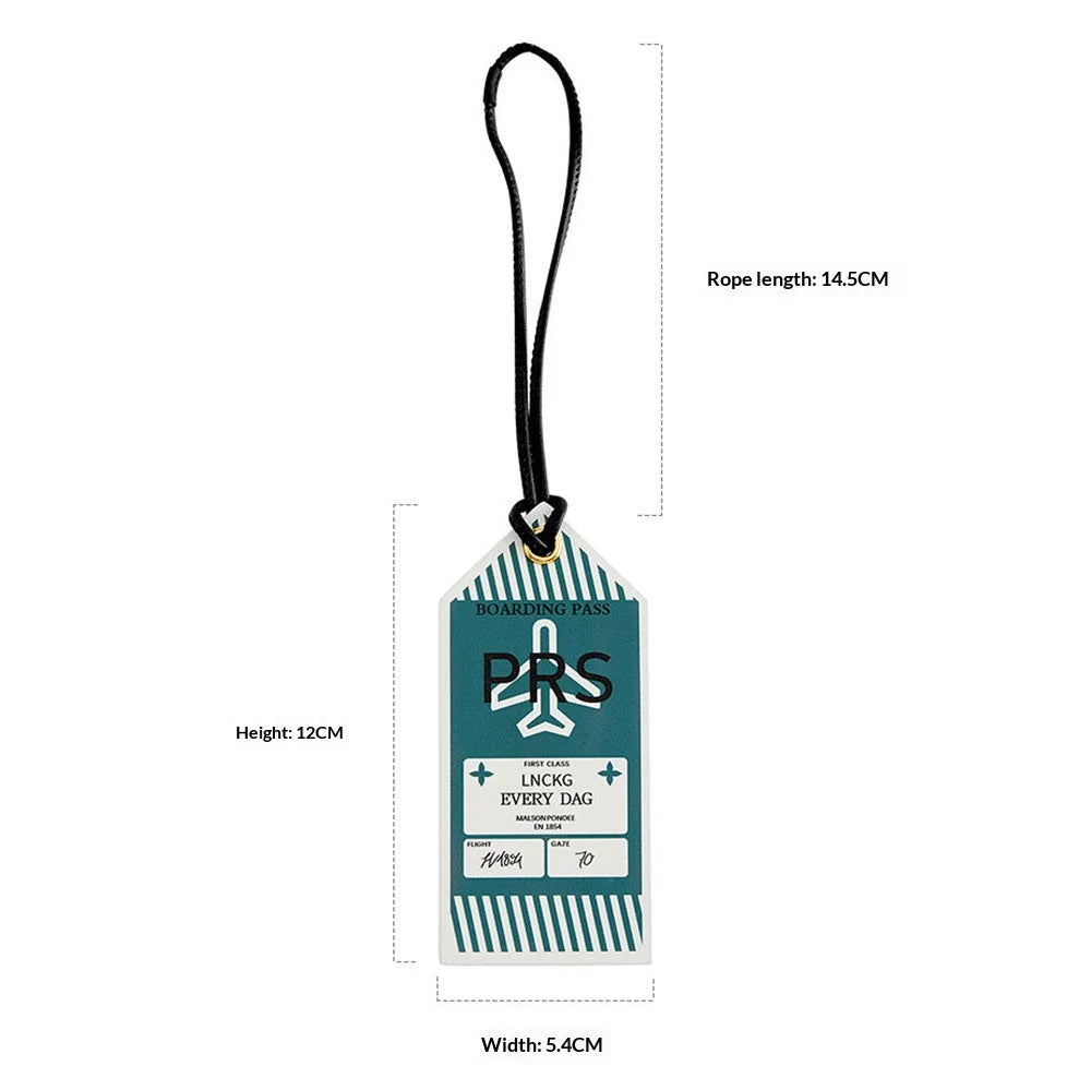 Leather Luggage Tag & Boarding Pass Holder
