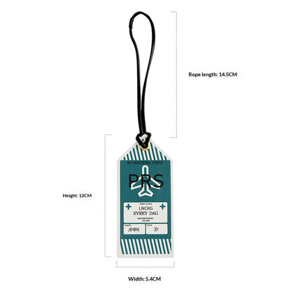 Leather Luggage Tag & Boarding Pass Holder
