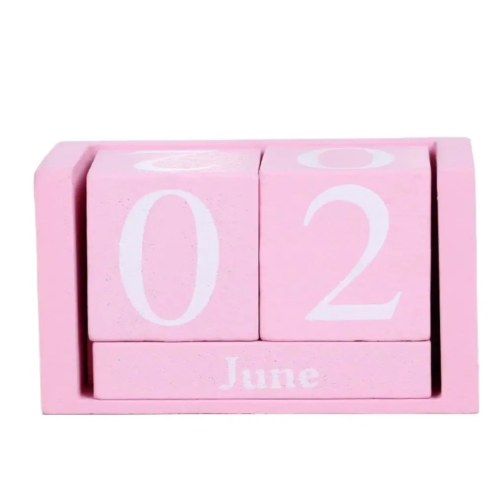 MDF Wooden Perpetual Calendar Block