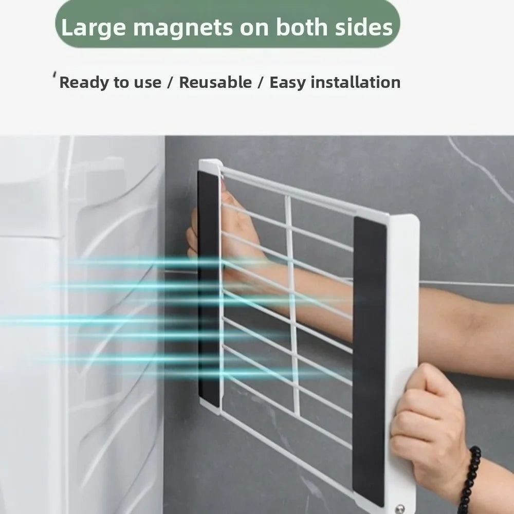 Magnetic Folding Washing Machine Side Shelf