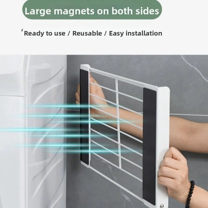 Magnetic Folding Washing Machine Side Shelf