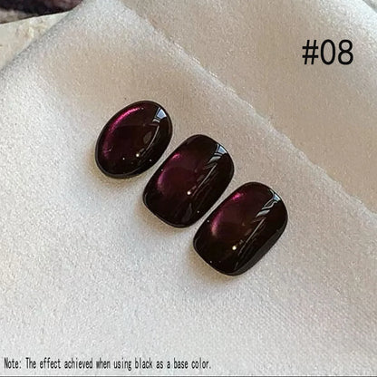 Brown Gold Cat Eye Gel Nail Polish