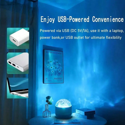 16-Colour Water Ripple Projector Light