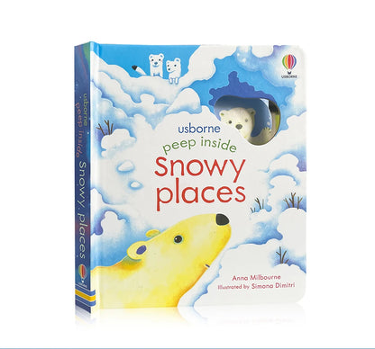 Usborne Peep Inside Snowy Places Children’s Picture Book