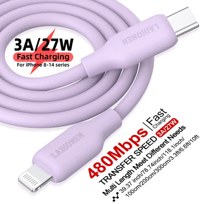 Silicone Lightning Fast Charge Cable