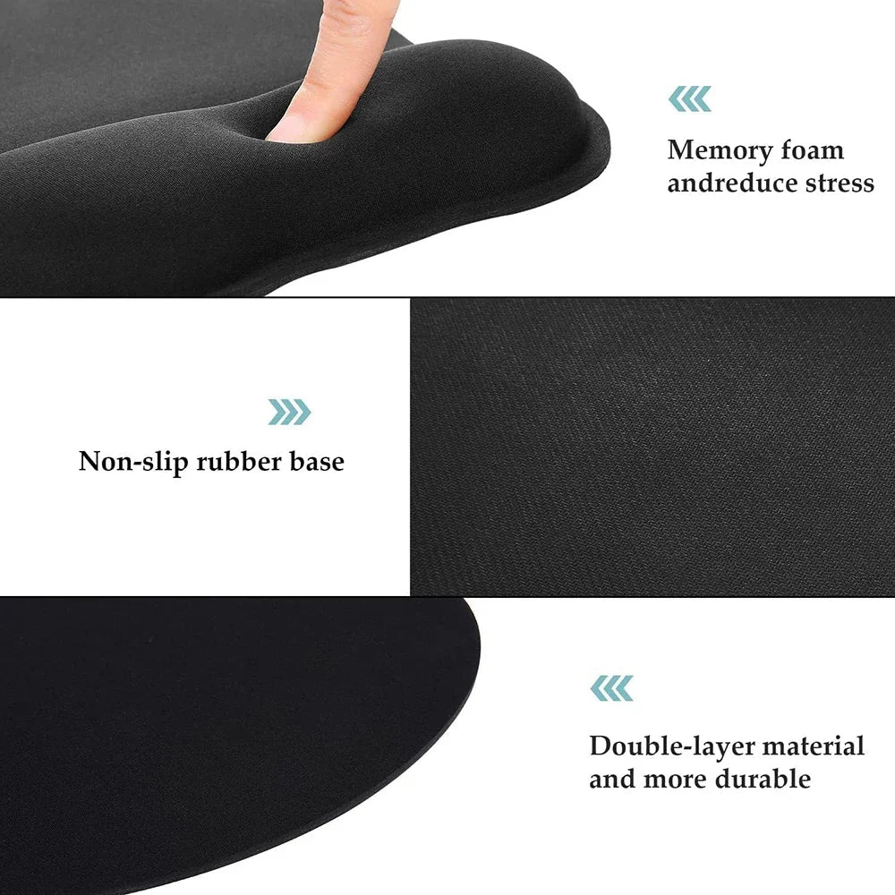Ergonomic Mouse Pad with Memory Foam Wrist Support
