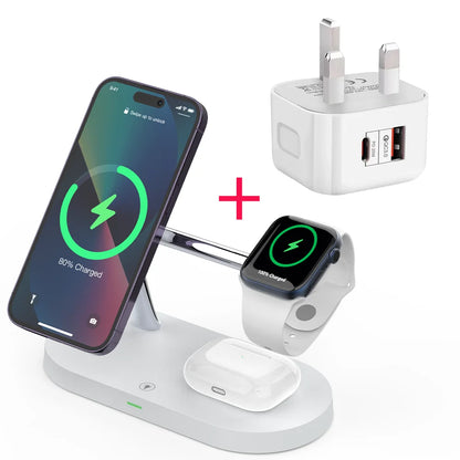 3-in-1 Magnetic Wireless Charging Station