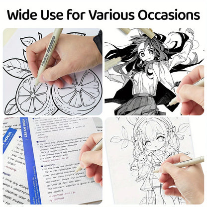 Waterproof Black Fineliner Drawing Pen
