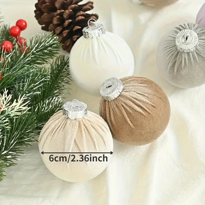 15-Piece Velvet Christmas Bauble Set