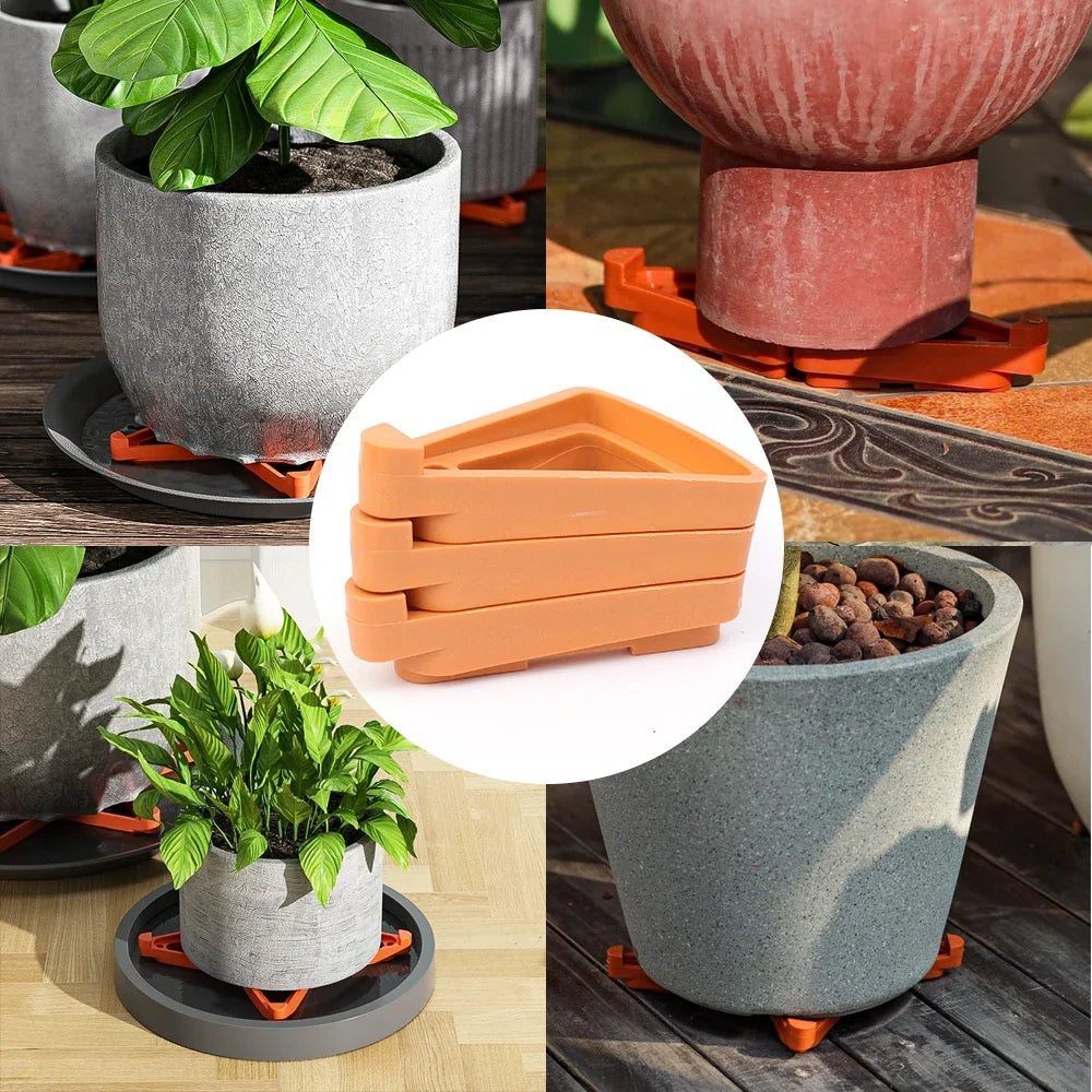 Triangle Plant Pot Risers to Prevent Root Rot