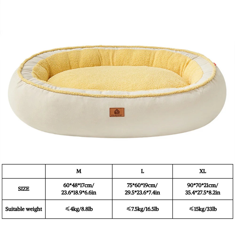 Washable Fleece Dog Bed