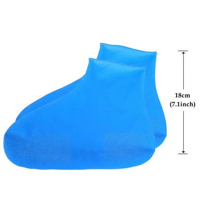 Reusable Shoe Covers – Waterproof Shoe Covers Silicone Anti-Slip Rain Boots Solid Polyester Universal