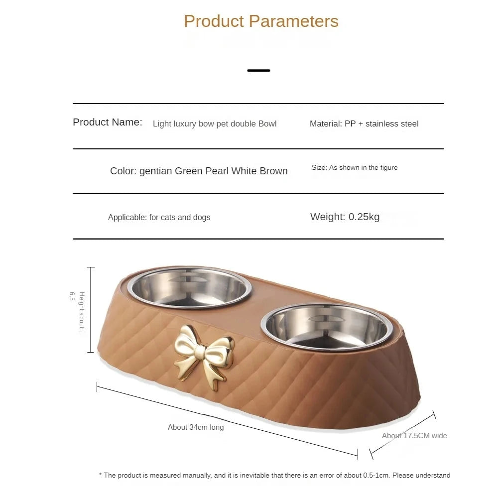 Double Pet Feeding Bowl