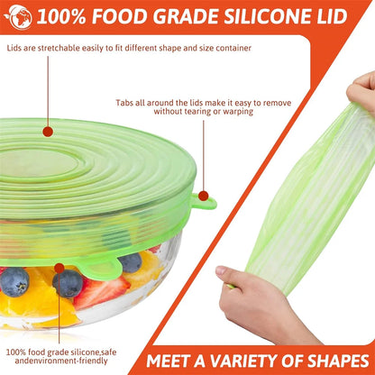 Reusable Silicone Stretch Lids