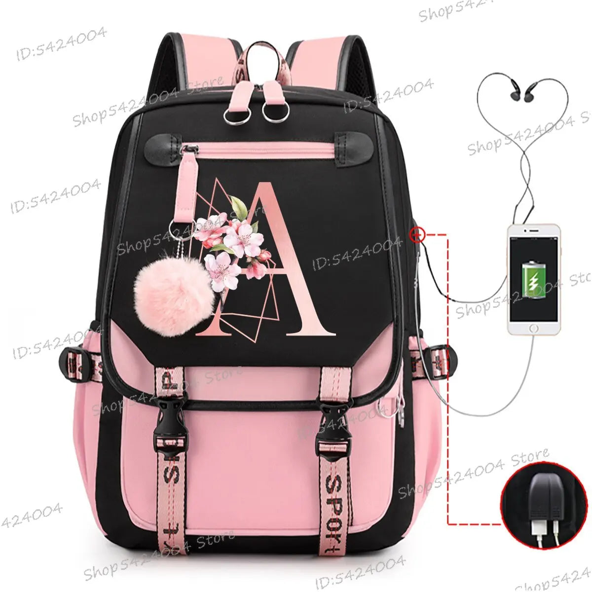 School & Travel Backpack with Laptop Compartment