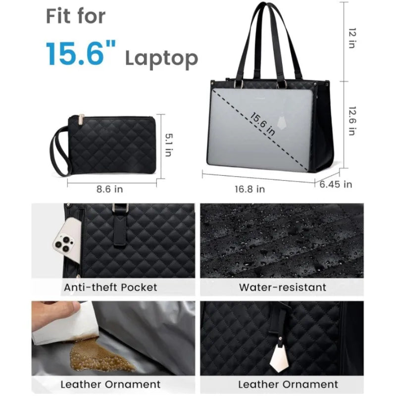 Women’s 2-in-1 Insulated Lunch Tote & Laptop Bag