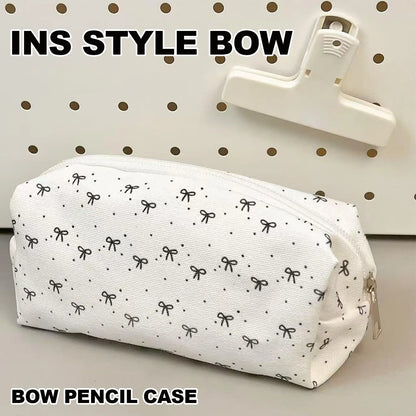 Large Capacity Bow Pencil Case