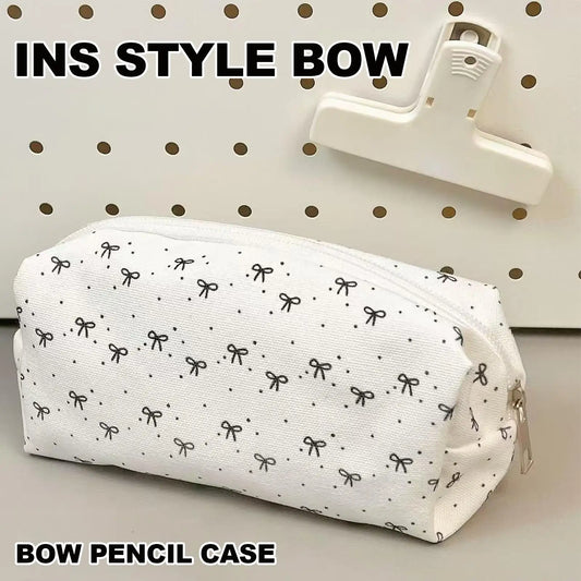 Large Capacity Bow Pencil Case