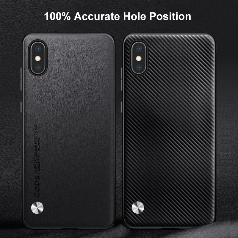 Premium PU Leather Shockproof Case for iPhone