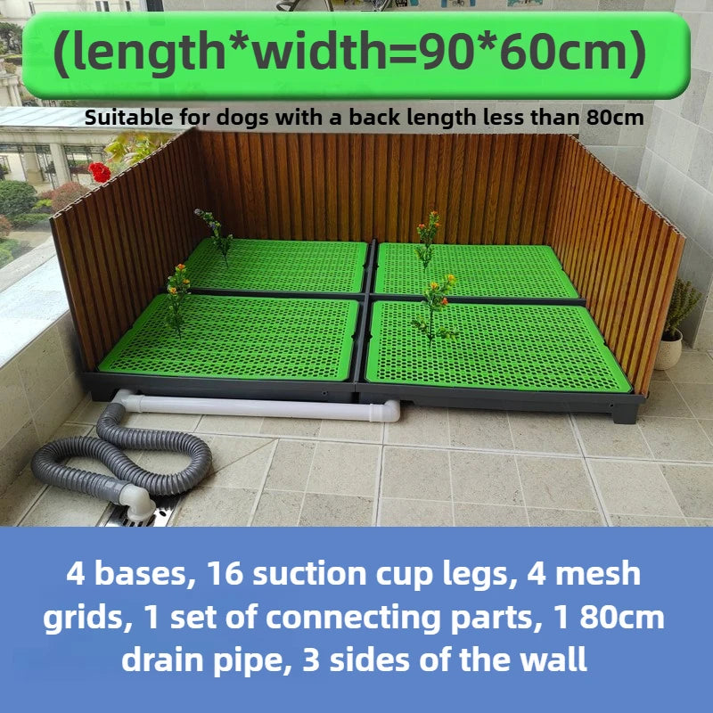 Flush Dog Toilet with Direct Drainage System