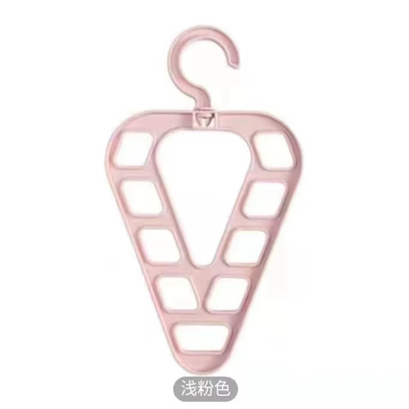 Triangle 9-Hole Rotating Clothes Hanger