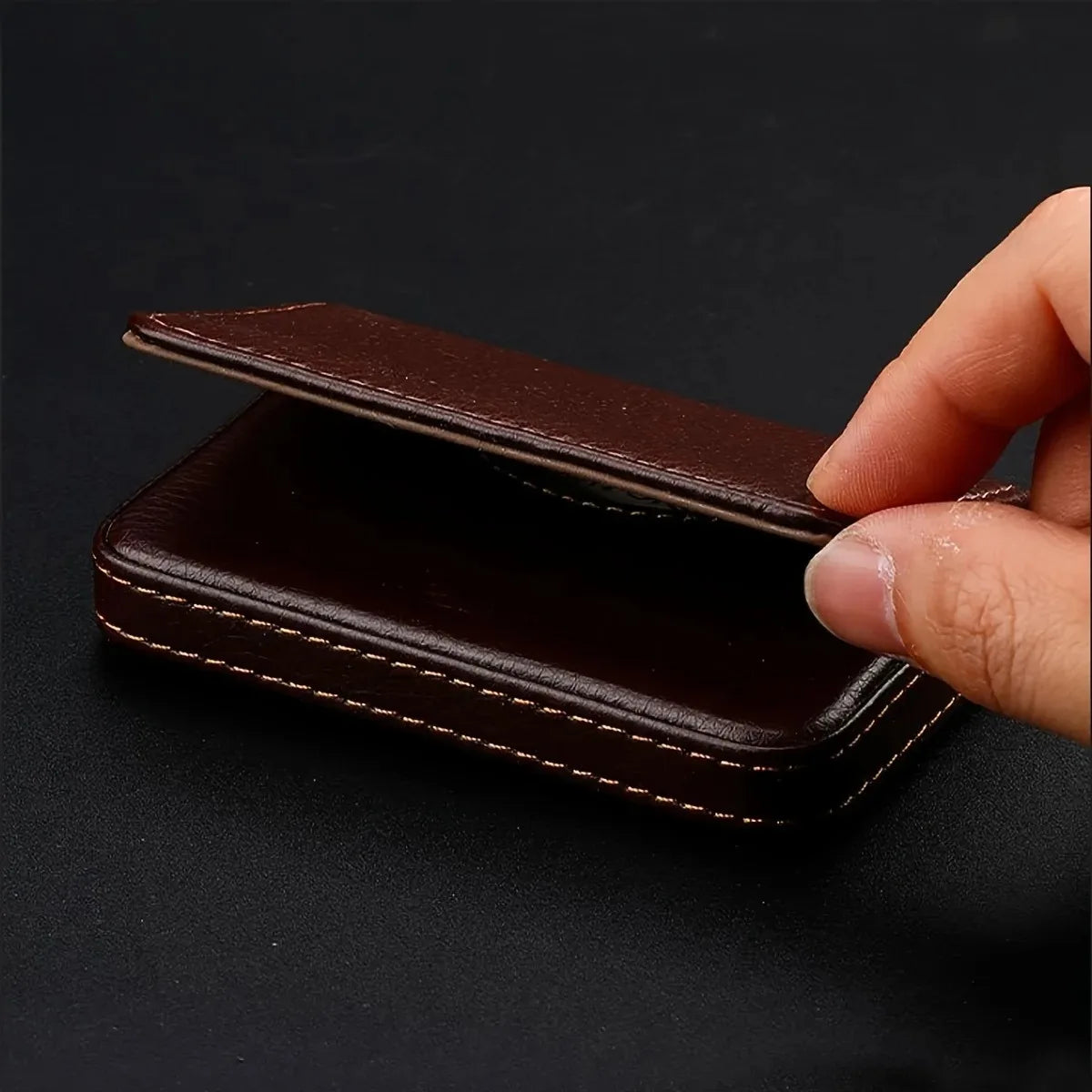 PU Leather Business Card Holder