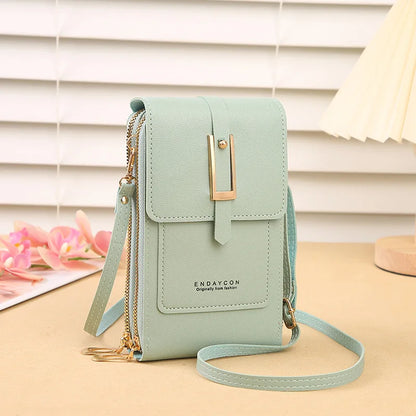 Touchscreen Phone Crossbody Wallet Bag