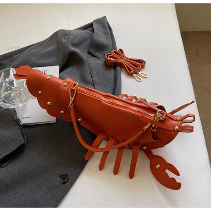 Shaped PU Leather Crossbody Bag