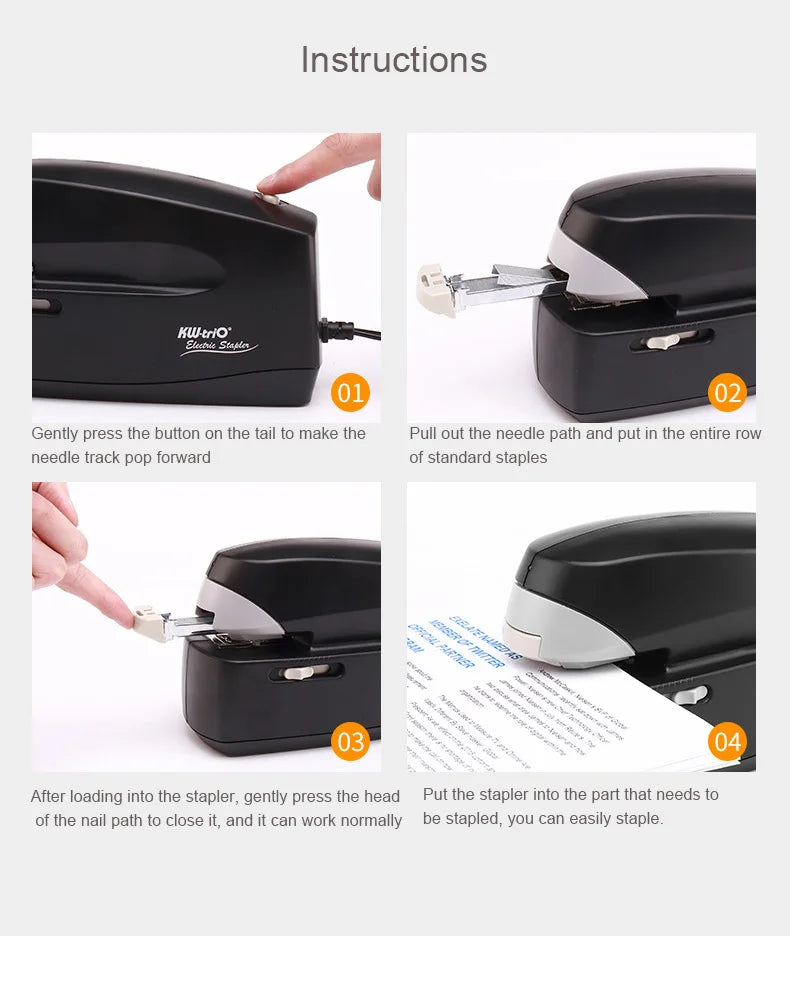 Automatic Electric Stapler for Up to 25 Sheets