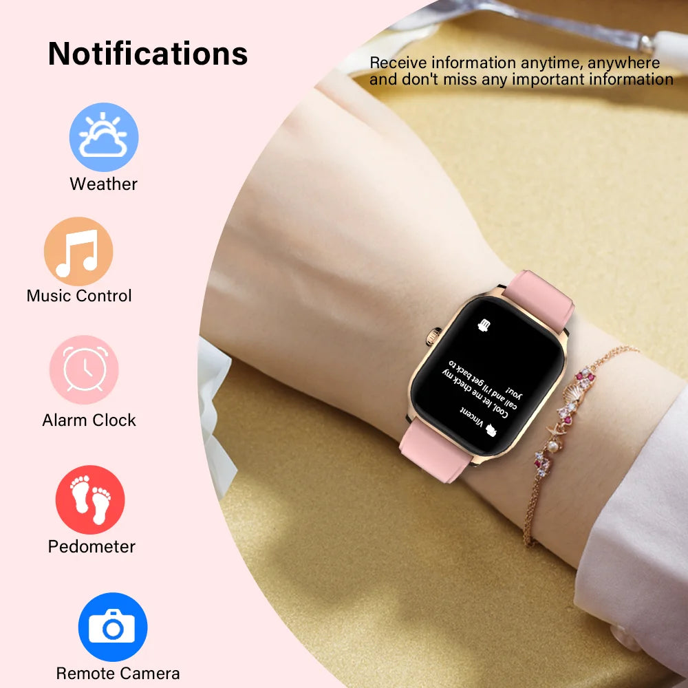 2.01” HD Fitness Smartwatch with Bluetooth Calling